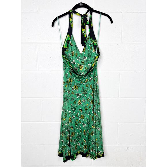 Vintage Y2K Issa London Silk Jersey Knit Halter Dress - Picture 4 of 10
